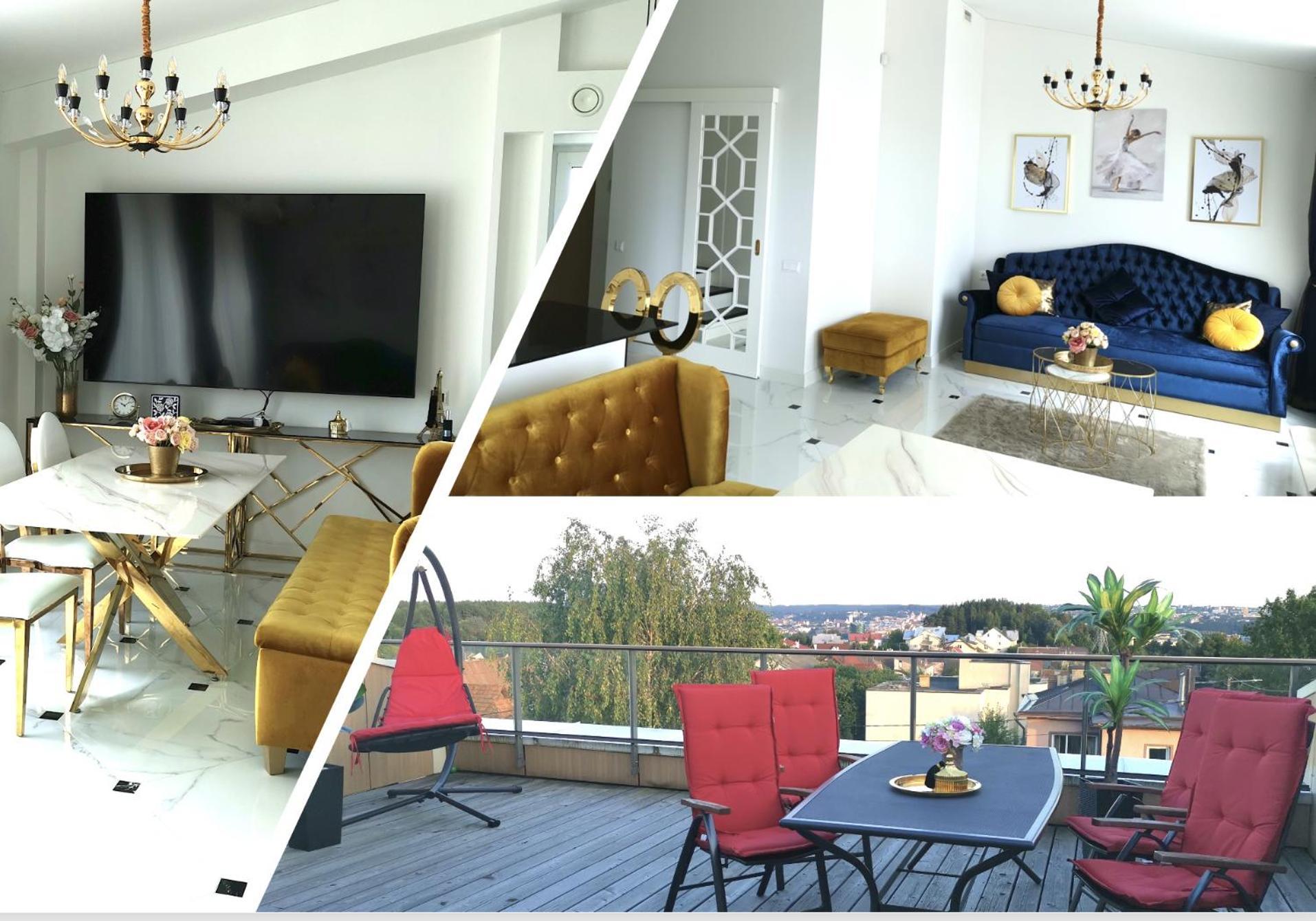 דירות וילנה Luxury Penthouse With Large Terrace & Panoramic Old Town View מראה חיצוני תמונה